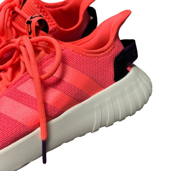 Adidas SIZE 10 Womens Kaptir X Signal Coral Orange Cloudfoam Sneakers - Picture 6 of 10